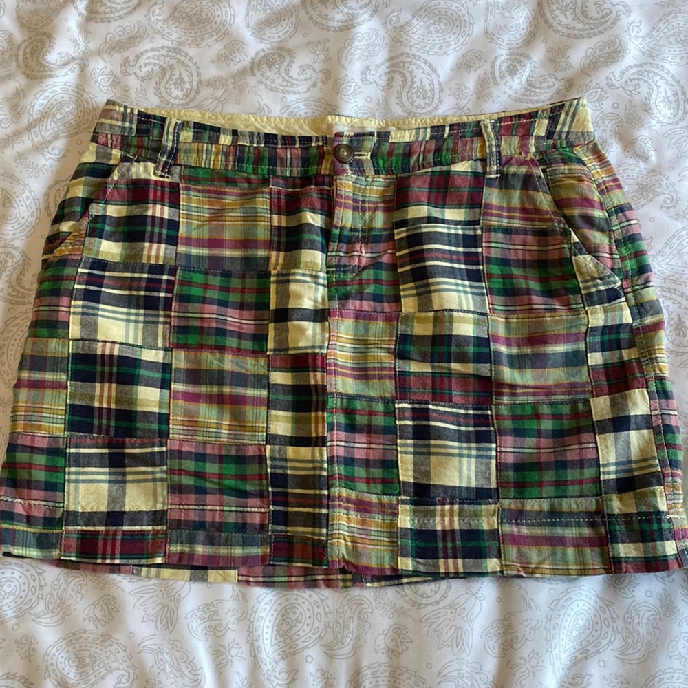 Old Navy Madras Mini Skirt